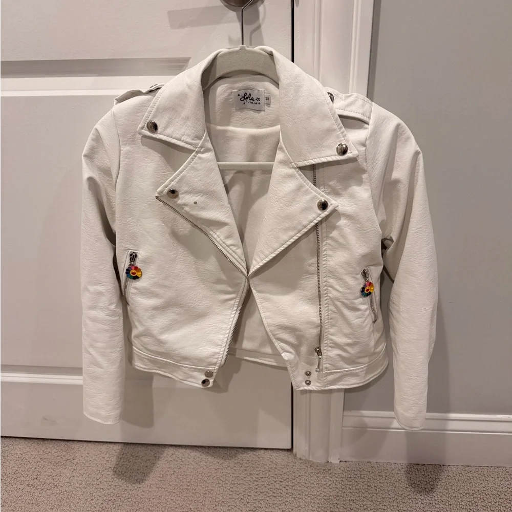 Lola + The Boys White Jacket with Fun Patches - Picture 2 of 4